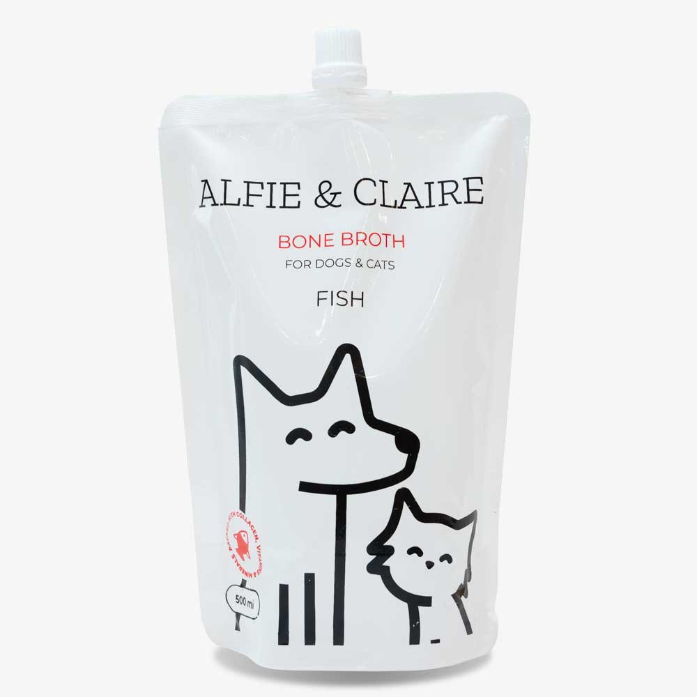 alfie and claire product showcase broth fish